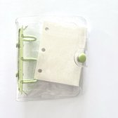 Blij Kind - notitieboekje - mini - a7 - transparant - groen - glitter - notebook