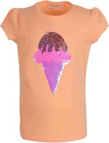 Someone T-shirt meisje bright orange maat 134