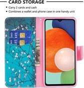 Samsung Galaxy A13 4G Hoesje Portemonnee Book Case Blossom Print