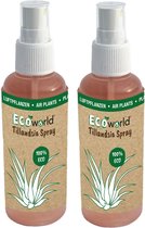 Ecoworld Tillandsia Rode Luchtplantjes - 3 stuks - Kamerplanten - 3 Luchtplanten + Tillandsia spray