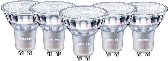 Philips LED Spot GU10 - 4.6W (50W) - Warm Wit Licht - Niet Dimbaar - 18 stuks