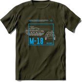 M18 Hellcat leger T-Shirt | Unisex Army Tank Kleding | Dames / Heren Tanks ww2 shirt | Blueprint | Grappig bouwpakket Cadeau - Leger Groen - XL