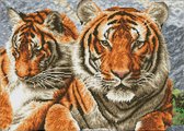 Diamond Dotz Dotz � � Peinture au Diamond : Tigres: 37x52 cm
