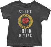 Guns N' Roses Kinder Tshirt -12 maanden- Child O' Mine Rose Zwart