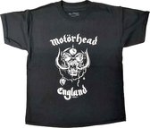 Motorhead Kinder Tshirt -Kids tm 10 jaar- England Zwart