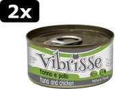 2x VIBRISSE CAT TUNA/CHICKEN 24X70GR