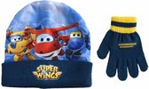 winterset Super Wings junior acryl blauw/geel one-size