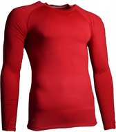 thermoshirt basislaag polyester rood maat xl