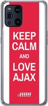 6F hoesje - geschikt voor OPPO Find X3 Pro -  Transparant TPU Case - AFC Ajax Keep Calm #ffffff