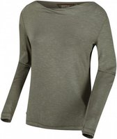 longsleeve Frayler Cowl dames legergroen maat 46