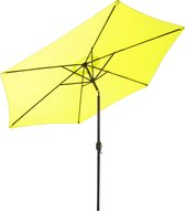 Gartenfreude - kantelbare stalen Parasol - 300 cm, Citroen geel