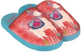 pantoffels Alpaca junior polyester blauw/rood maat 36/37