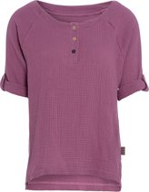 Knit Factory Nena Top - Violet - S - 100% Biologisch katoen