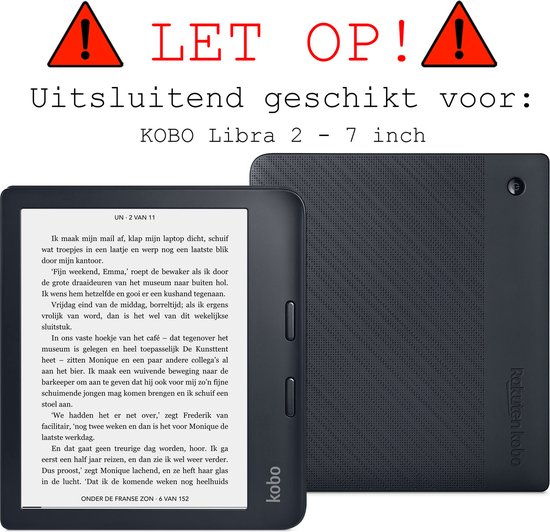 Screenprotector Geschikt voor Kobo Libra 2 Screenprotector Tempered Glass  