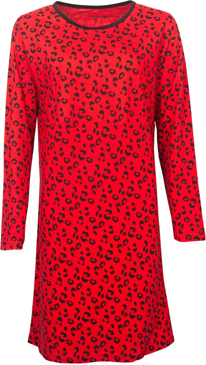 Temptation Dames Bigshirt Rood TPNGD2121A - Maten: