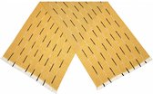 sjaal dames 180 x 65 cm polyester geel/zwart/wit one-size