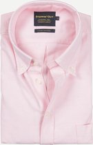 Steppin' Out Mannen  Steppin' Out Lente/Zomer 2022  Summer Oxford Button Down Mannen - Regular Fit - Katoen - Roze (L) Roze Katoen Maat: L