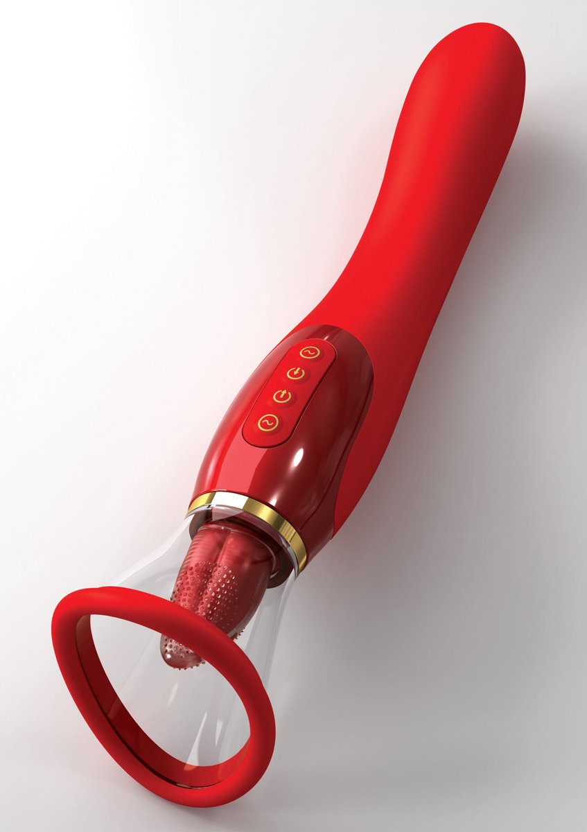 Her Ultimate Pleasure 24k Gold Luxe Editie Vibrator Rood