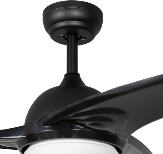 Ventilator LED de plafon, Wonderlamp, 3 viteze, Multicolor