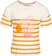 J&JOY - T-Shirt Meisjes 03 Feira Off White Mariniere