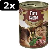 2x FARM NATURE BOAR/COURGETTE 400GR