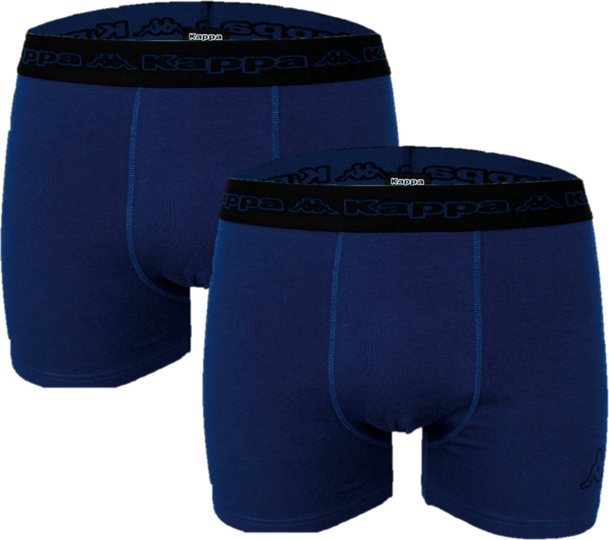 Kappa Boxershorts - Elastisch Katoenen Heren Ondergoed - 2PACK - Blauw - Maat: XL