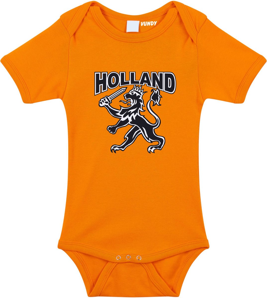 Baby rompertje Holland | Oranje rompertje zwart witte leeuw | cadeau papa mama opa oma oom tante | Heimweecadeautje | maat 68