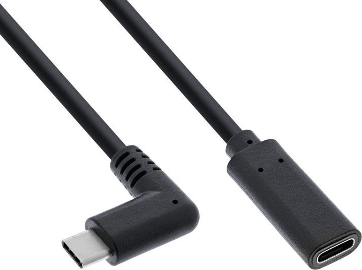 Premium USB-C haaks naar USB-C verlengkabel - USB3.0 - tot 20V/3A