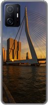 Geschikt voor Xiaomi 11T Pro hoesje - Rotterdam - Zonsondergang - Erasmus - Siliconen Telefoonhoesje
