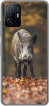 Geschikt voor Xiaomi 11T Pro hoesje - Wild dier - Bos - Herfst - Siliconen Telefoonhoesje