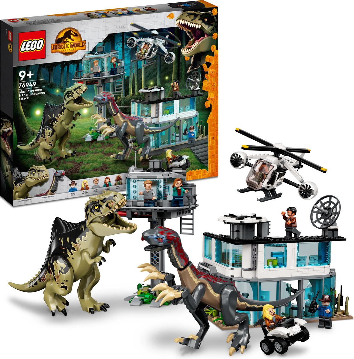LEGO Jurassic World liganotosaurus & Therizinosaurus Aanval - 76949 | bol