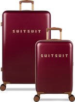 SUITSUIT Fab Seventies Classic - Kofferset 2delig - 55 + 76 cm - 127L - Donkerrood