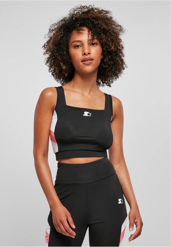 Starter Black Label - Arrow colorblock Sport top - L - Zwart/Roze | bol