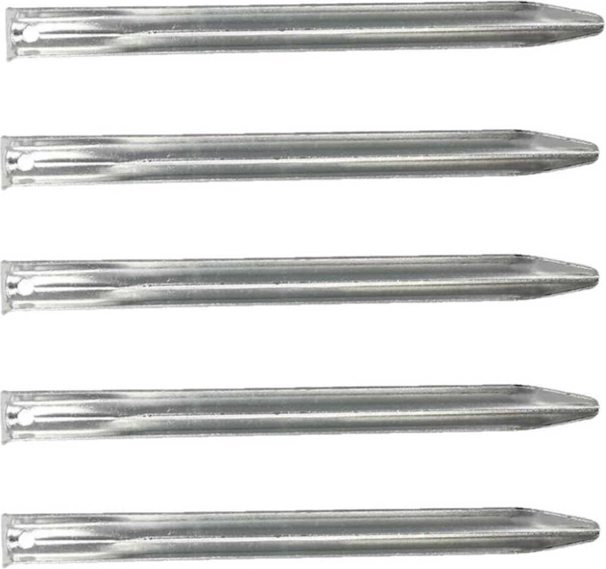 4 Pièces Piquets Ancrages Sol Métal 26.5cm - Crochets En J Pour Tentes, Trampolines, Clôtures Et Camping