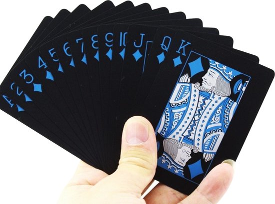 Afbeelding van het spel Peachy Waterproof PVC Speelkaarten 54 stuks Pokerkaarten - Zwart Gladde afwerking