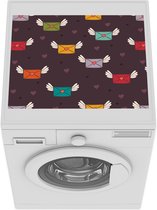 Wasmachine beschermer mat - Meiden - Vleugels - Love - Patronen - Breedte 55 cm x hoogte 45 cm