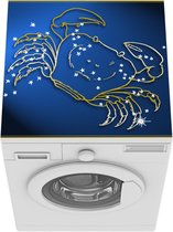 Wasmachine beschermer mat - Sterrenbeeld - Kreeft - Sterren - Breedte 60 cm x hoogte 60 cm