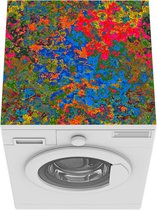 Wasmachine beschermer mat - Regenboog - Verf - Patronen - Breedte 60 cm x hoogte 60 cm