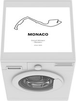 Wasmachine beschermer mat - F1 - Monaco - Circuit - Breedte 55 cm x hoogte 45 cm - Cadeau voor man