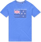 NZA New Zealand Auckland Korte mouw T-shirt - 22BN725 Hoffmans Blauw (Maat: M)