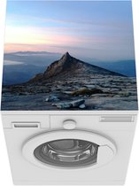 Wasmachine beschermer mat - Het topje van de Gunung Kinabalu berg in Maleisië - Breedte 60 cm x hoogte 60 cm