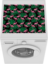 Wasmachine beschermer mat - Natuur - Flamingo - Bladeren - Breedte 55 cm x hoogte 45 cm