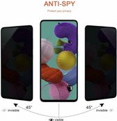ShieldCase Tempered Glass Privacy Screenprotector geschikt voor Samsung Galaxy A51 - glazen screen protector - bescherming tegen krassen & stoten