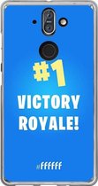 6F hoesje - geschikt voor Nokia 8 Sirocco - Transparant TPU Case - Battle Royale - Victory Royale #ffffff