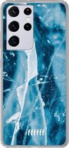 6F hoesje - geschikt voor Samsung Galaxy S21 Ultra -  Transparant TPU Case - Cracked Ice #ffffff