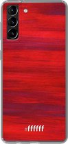 6F hoesje - geschikt voor Samsung Galaxy S21 -  Transparant TPU Case - Scarlet Canvas #ffffff