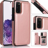 shieldcase wallet case geschikt voor Samsung galaxy s20 - roze
