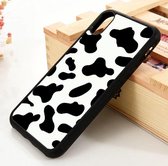 ShieldCase Holy Cow case geschikt voor Apple iPhone Xr - hoesje met koeien print - koe - zwart / wit