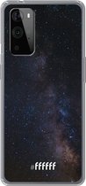 6F hoesje - geschikt voor OnePlus 9 Pro -  Transparant TPU Case - Dark Space #ffffff