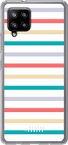 6F hoesje - geschikt voor Samsung Galaxy A42 -  Transparant TPU Case - Pastel Tracks #ffffff